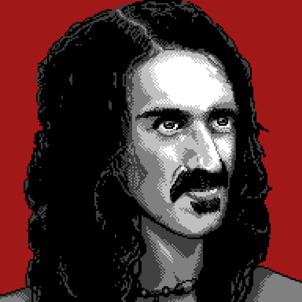 My pixel-art Zappa avatar, created by Miss MarsCat